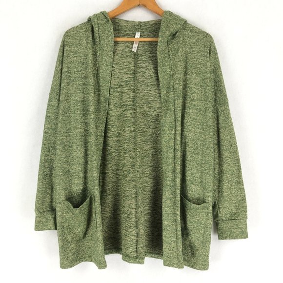 LuLaRoe Sweaters - *SOLD* LuLaRoe Cozy Women's Size Medium Green MacKenzie Knit Cardigan Sweater